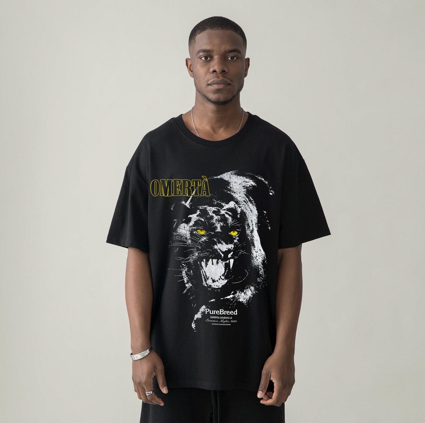 Oversized Black Panther Tee